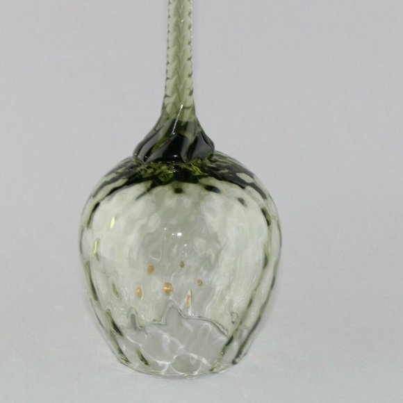 MCM Dabs Italy Light Green Blown Glass Tall Stem - Picture 6 of 12